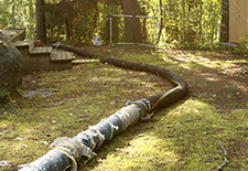 alustilojen puhallus, sepelin puhallus, saneeraus